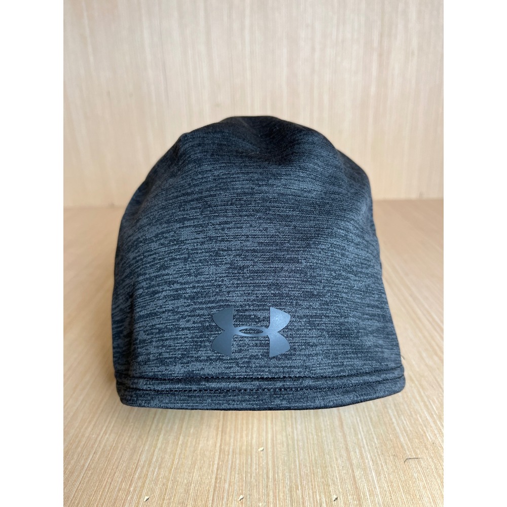 Under Armour Storm Beanie Hat Charcoal Grey Heathered Athletic Running Cap OSFA